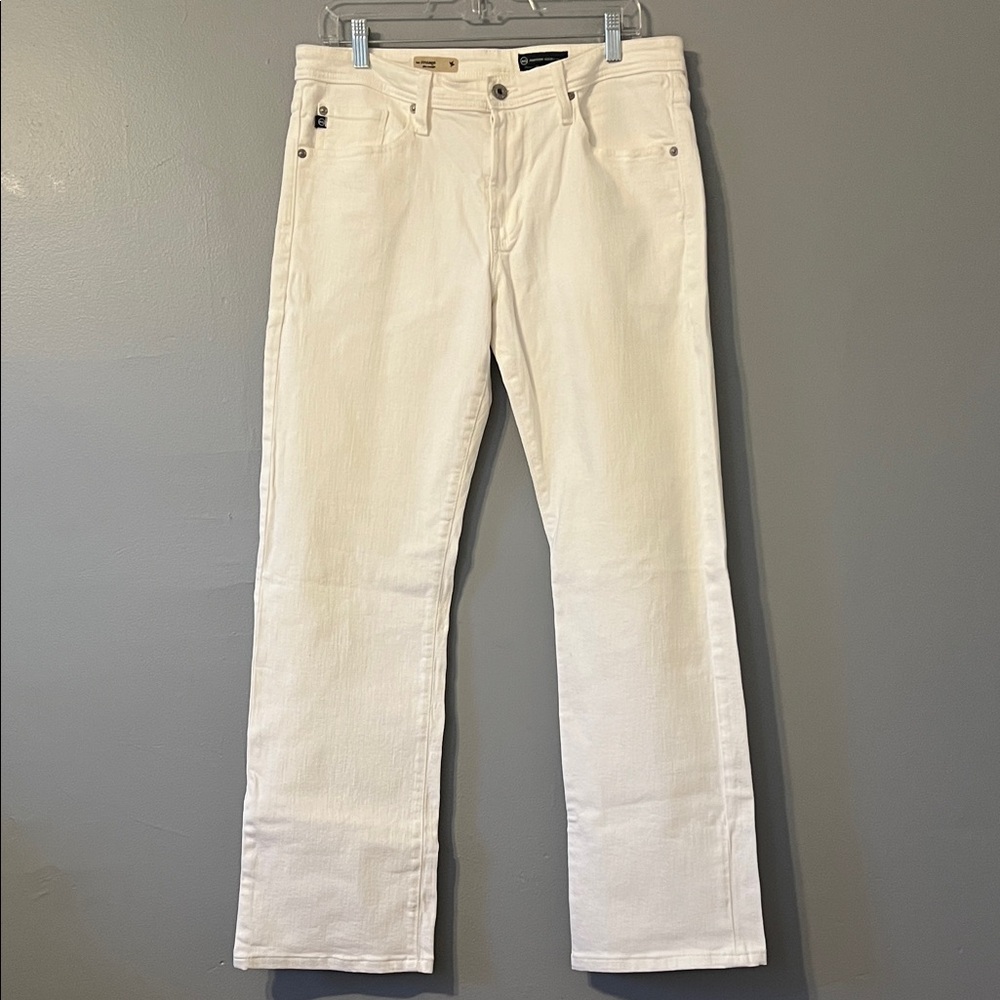 Ag Adriano Goldschmied white,slim straight Jeans